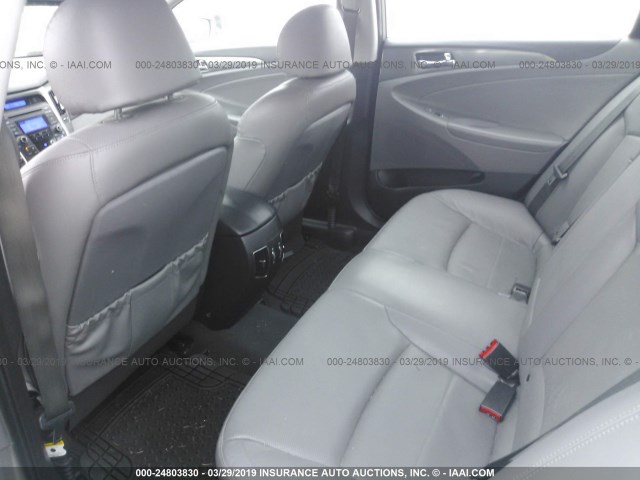 KMHEC4A46CA045685 - 2012 HYUNDAI SONATA HYBRID SILVER photo 8