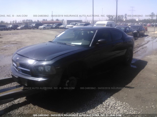 2B3KK43G37H875714 - 2007 DODGE CHARGER SE/SXT BLACK photo 2