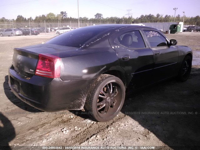 2B3KK43G37H875714 - 2007 DODGE CHARGER SE/SXT BLACK photo 4