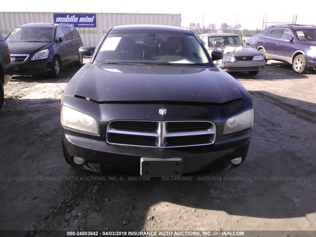 2B3KK43G37H875714 - 2007 DODGE CHARGER SE/SXT BLACK photo 6