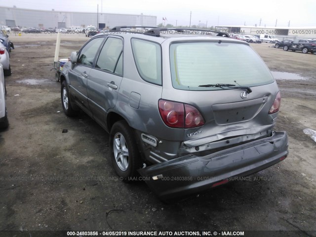 JT6GF10U0Y0060191 - 2000 LEXUS RX 300 GRAY photo 3