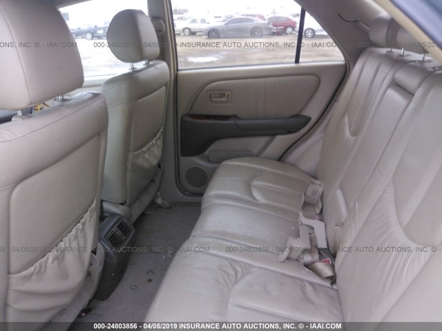 JT6GF10U0Y0060191 - 2000 LEXUS RX 300 GRAY photo 8