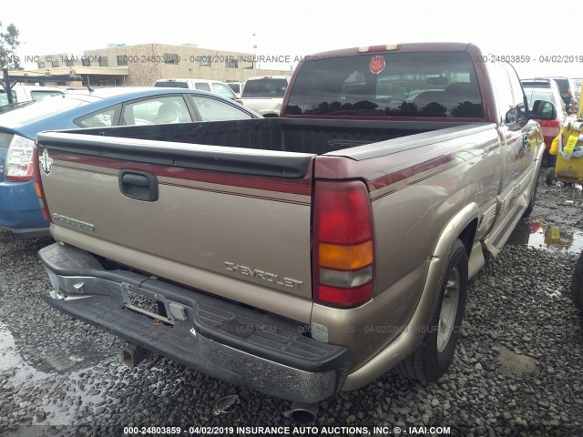 2GCEC19T611154721 - 2001 CHEVROLET SILVERADO C1500 BURGUNDY photo 4