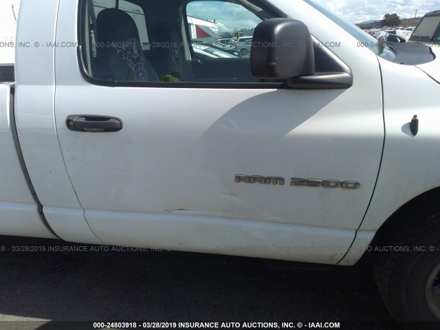 3D7KA26D13G769298 - 2003 DODGE RAM 2500 ST/SLT WHITE photo 6