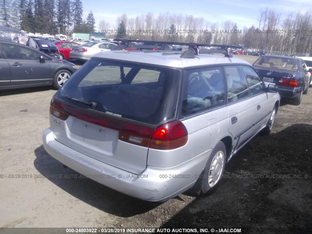 4S3BK6357S7348370 - 1995 SUBARU LEGACY L/OUTBACK SILVER photo 4