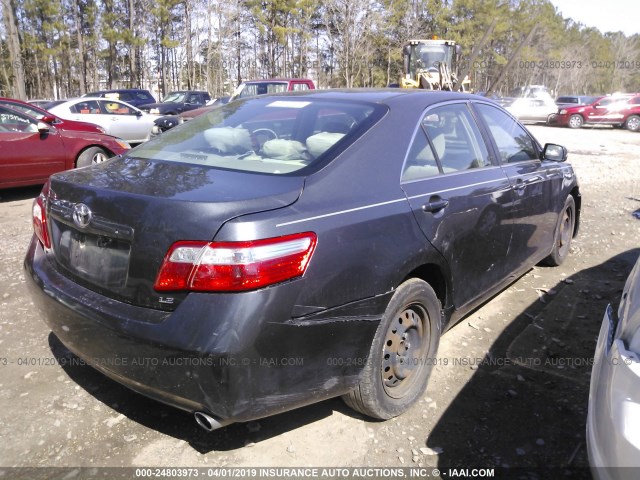 4T1BE46K57U714103 - 2007 TOYOTA CAMRY NEW GENERAT CE/LE/XLE/SE GRAY photo 4