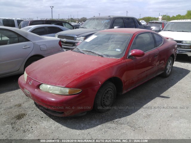 1G3NF12E61C219970 - 2001 OLDSMOBILE ALERO GLS RED photo 2