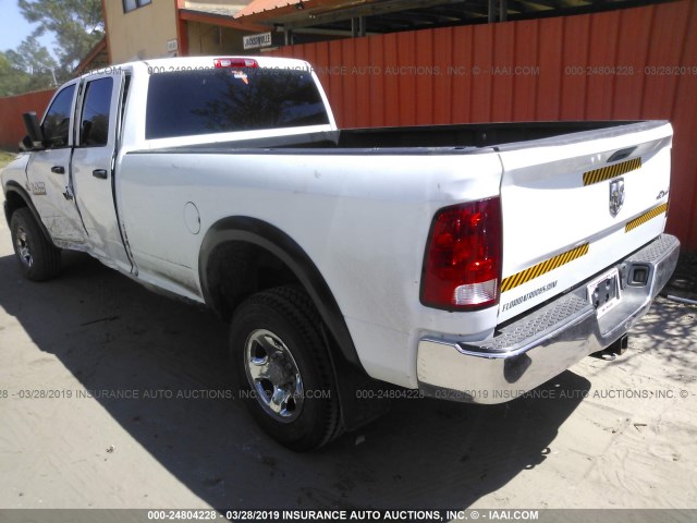 3C6UR5HL2DG572098 - 2013 RAM 2500 ST WHITE photo 3