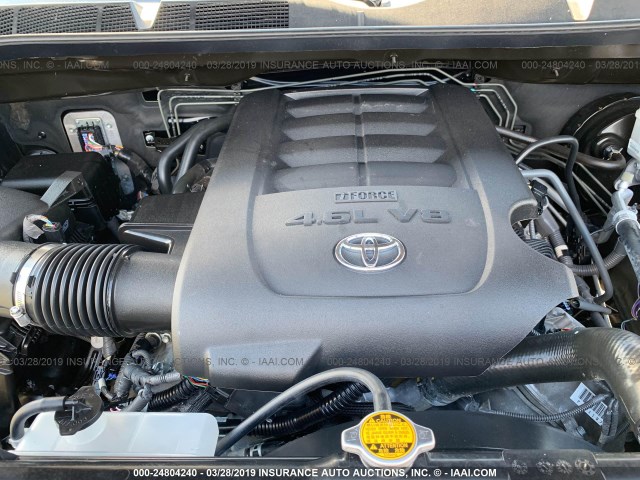 5TFEM5F12FX083888 - 2015 TOYOTA TUNDRA CREWMAX SR5 BLACK photo 10