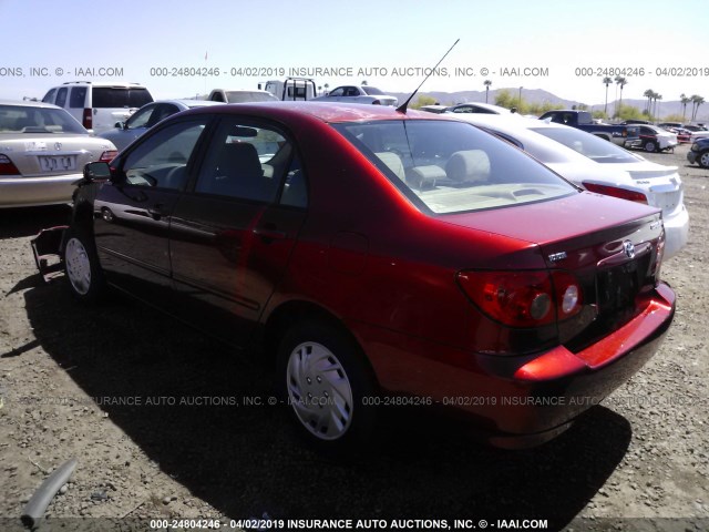 1NXBR32E65Z346753 - 2005 TOYOTA COROLLA CE/LE/S RED photo 3