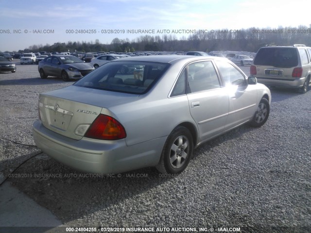 4T1BF28B12U208050 - 2002 TOYOTA AVALON XL/XLS SILVER photo 4