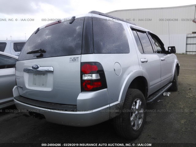 1FMEU6DEXAUA01343 - 2010 FORD EXPLORER XLT SILVER photo 4