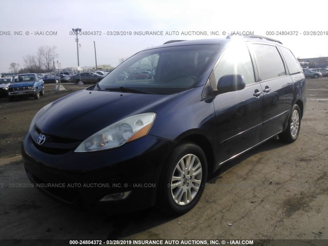 5TDZK22C37S033845 - 2007 TOYOTA SIENNA XLE/XLE LIMITED BLUE photo 2