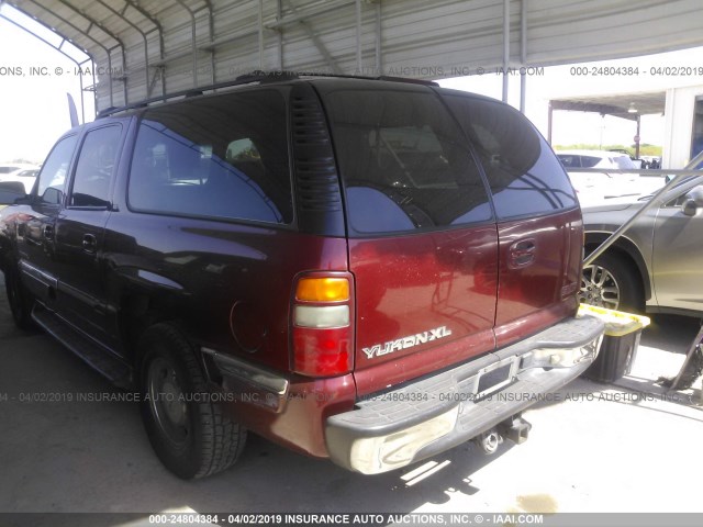 1GKFK16T91J298043 - 2001 GMC YUKON XL K1500 MAROON photo 3