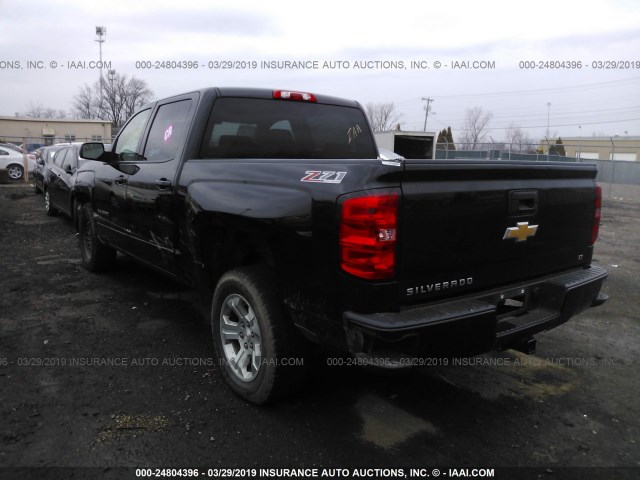 3GCUKRECXHG391474 - 2017 CHEVROLET SILVERADO K1500 LT BLACK photo 3