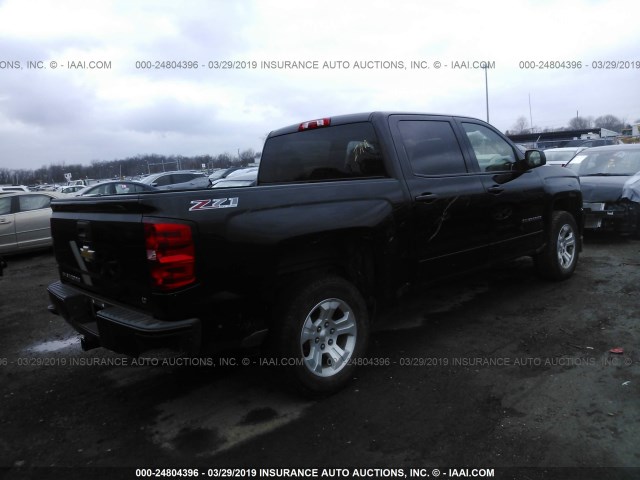 3GCUKRECXHG391474 - 2017 CHEVROLET SILVERADO K1500 LT BLACK photo 4