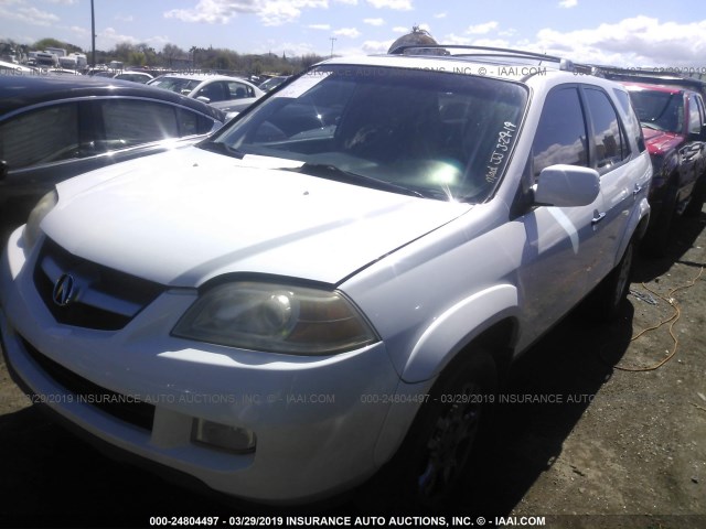 2HNYD18884H530901 - 2004 ACURA MDX TOURING WHITE photo 2