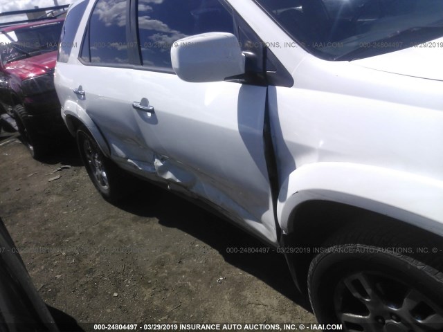 2HNYD18884H530901 - 2004 ACURA MDX TOURING WHITE photo 6