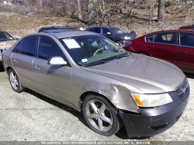 5NPEU46F27H164571 - 2007 HYUNDAI SONATA SE/LIMITED TAN photo 1