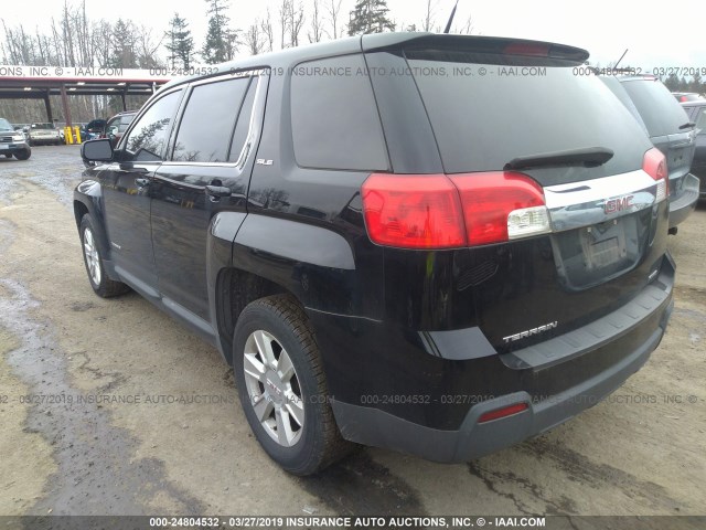 2CTFLREC5B6308286 - 2011 GMC TERRAIN SLE BLACK photo 3