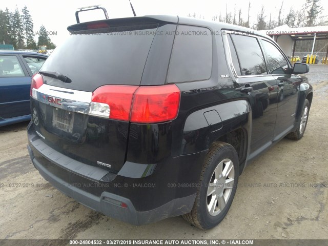 2CTFLREC5B6308286 - 2011 GMC TERRAIN SLE BLACK photo 4