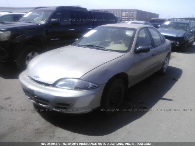 1G1JF52T8Y7234633 - 2000 CHEVROLET CAVALIER LS GOLD photo 2