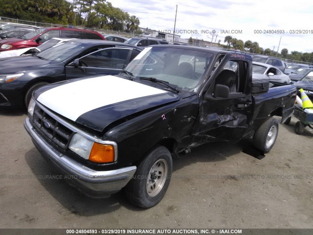 1FTCR10A9RUB97676 - 1994 FORD RANGER BLACK photo 2