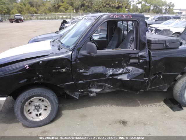 1FTCR10A9RUB97676 - 1994 FORD RANGER BLACK photo 6