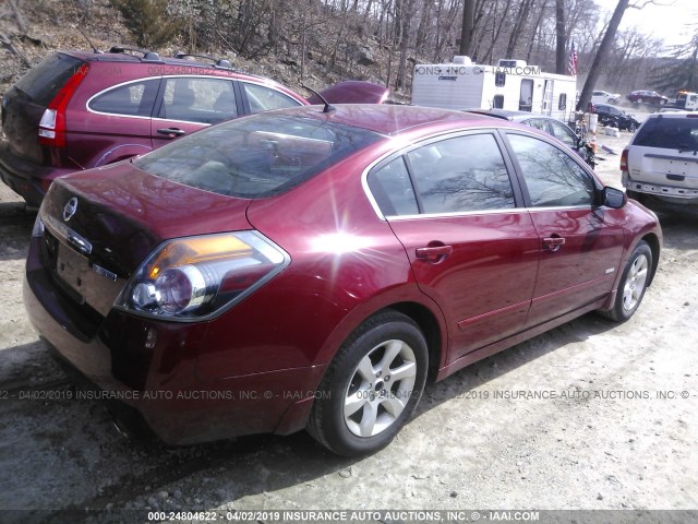 1N4CL21EX7C159407 - 2007 NISSAN ALTIMA HYBRID RED photo 4