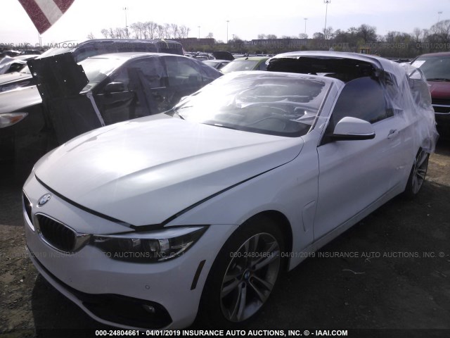 WBA4Z5C56JEE16943 - 2018 BMW 440I WHITE photo 2