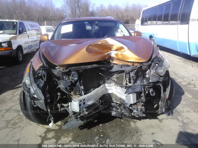 JNRAS18W09M152668 - 2009 INFINITI FX35 ORANGE photo 6