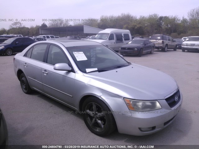 5NPEU46FX6H049215 - 2006 HYUNDAI SONATA GLS/LX SILVER photo 1