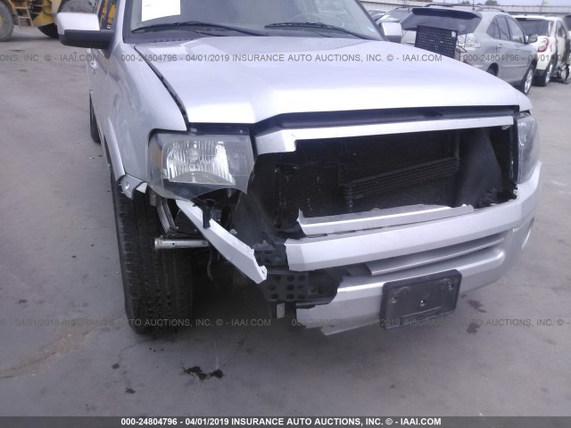1FMJK1K5XAEA76015 - 2010 FORD EXPEDITION EL LIMITED SILVER photo 6