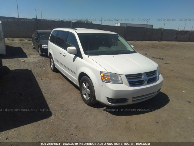 2D8HN54P98R723499 - 2008 DODGE GRAND CARAVAN SXT WHITE photo 1