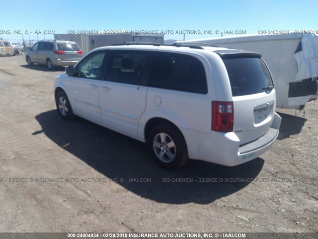 2D8HN54P98R723499 - 2008 DODGE GRAND CARAVAN SXT WHITE photo 3