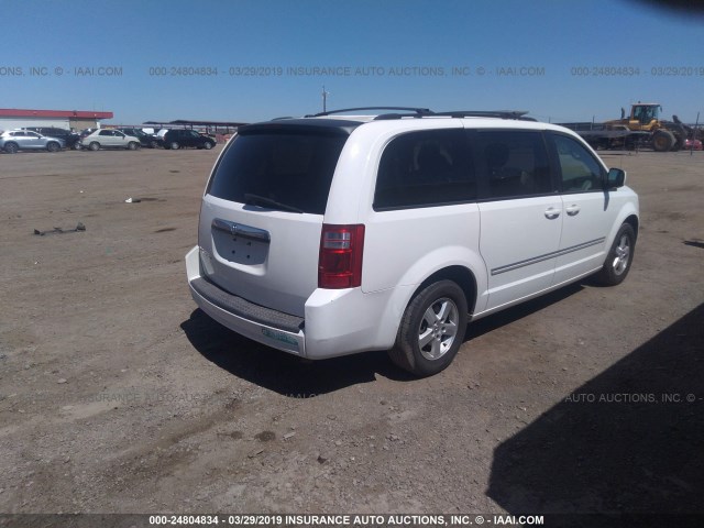 2D8HN54P98R723499 - 2008 DODGE GRAND CARAVAN SXT WHITE photo 4