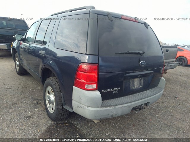 1FMZU62E02ZC34530 - 2002 FORD EXPLORER XLS Dark Blue photo 3