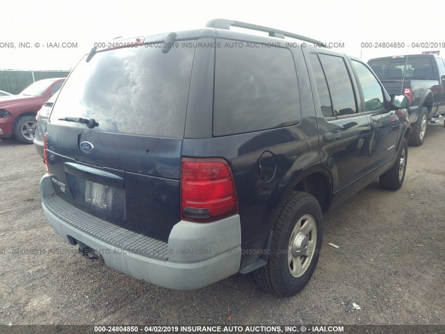 1FMZU62E02ZC34530 - 2002 FORD EXPLORER XLS Dark Blue photo 4