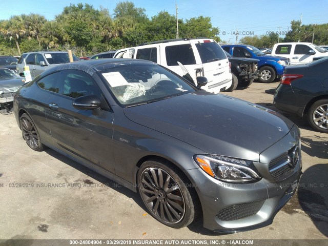 WDDWJ6EB7JF695991 - 2018 MERCEDES-BENZ C 43 4MATIC AMG GRAY photo 1