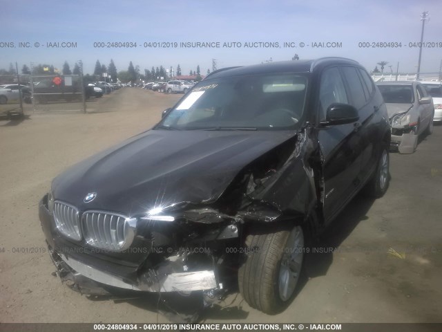 5UXWZ7C38H0V89338 - 2017 BMW X3 SDRIVE28I BLACK photo 2