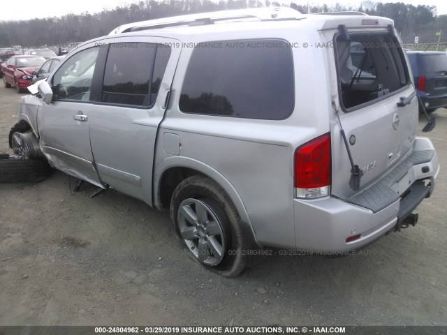 5N1BA0NF5BN621965 - 2011 NISSAN ARMADA PLATINUM SILVER photo 3