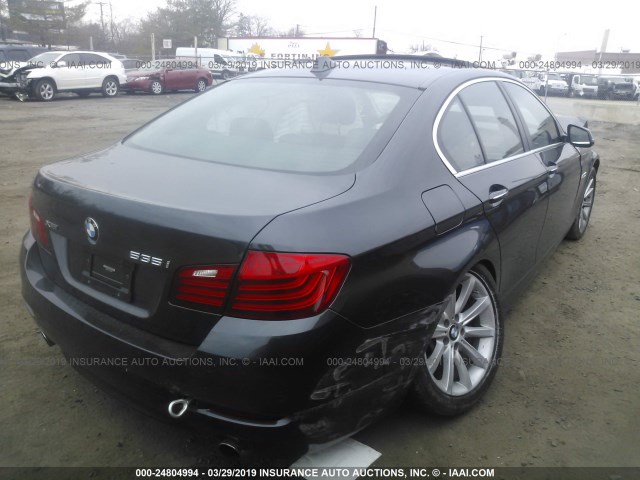 WBA5B3C57ED532626 - 2014 BMW 535 XI BLACK photo 4