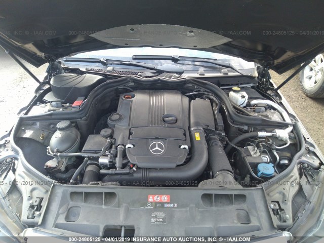 WDDGF4HB4CA643269 - 2012 MERCEDES-BENZ C 250 BLACK photo 10