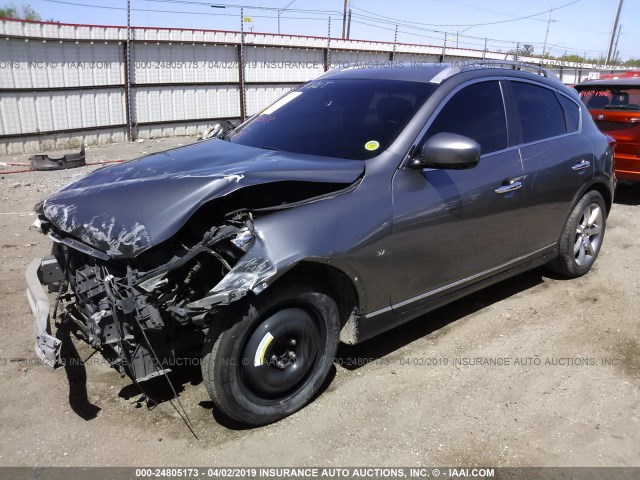 JN1BJ0HP6EM210452 - 2014 INFINITI QX50 GRAY photo 2