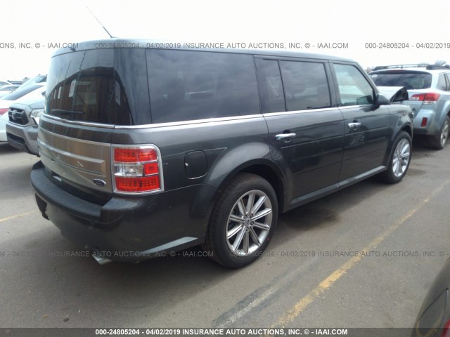 2FMGK5D80KBA14547 - 2019 FORD FLEX LIMITED BLACK photo 4