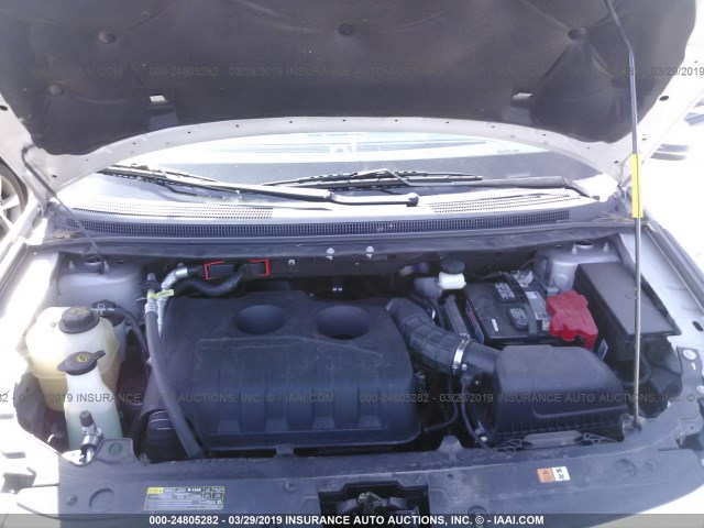 2FMDK3J95DBB14683 - 2013 FORD EDGE SEL SILVER photo 10