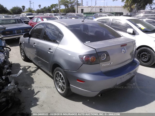 JM1BK123X41211917 - 2004 MAZDA 3 S GRAY photo 3