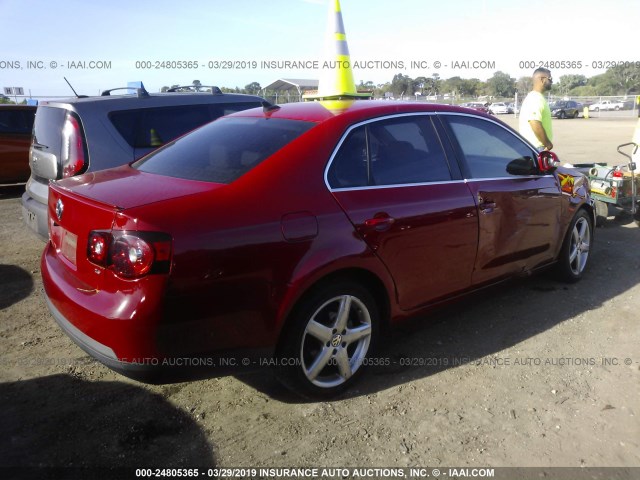 3VWRX7AJ9AM051107 - 2010 VOLKSWAGEN JETTA SE/SEL RED photo 4