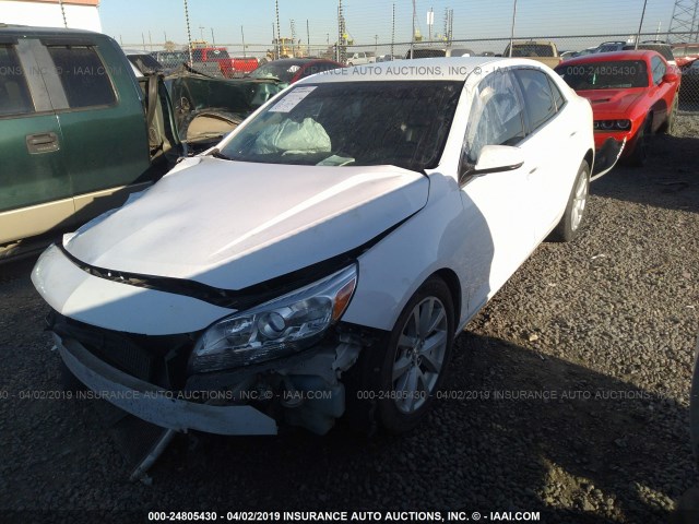 1G11D5SL4FF127779 - 2015 CHEVROLET MALIBU 2LT WHITE photo 2