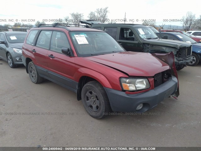 JF1SG63614H713607 - 2004 SUBARU FORESTER 2.5X RED photo 1
